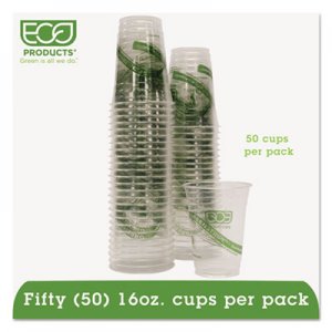 Eco-Products EPCC16GSPK GreenStripe Renewable/Compostable Cold Cups Convenience Pack, 16oz, 50/PK ECOEPCC16GSPK