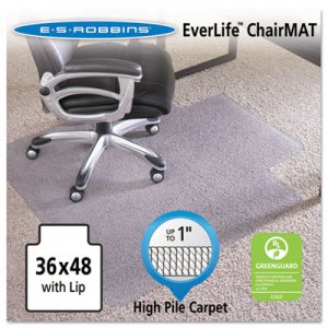 ES Robbins 124054 36x48 Lip Chair Mat, Performance Series AnchorBar for Carpet up to 1 ESR124054
