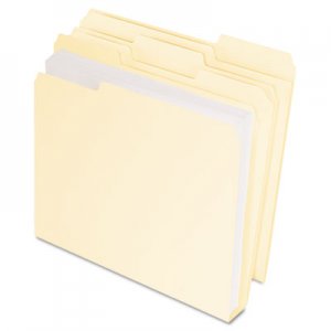 Pendaflex 54459 DoubleStuff File Folders, 1/3 Cut, Letter, Manila, 50/Pack PFX54459