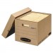 Bankers Box FEL7150001 Filing Box, Letter/Legal Files, 13" x 16.25" x 12", Kraft, 25/Carton