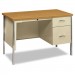 HON 34002RCL 34000 Series Right Pedestal Desk, 45 1/4w x 24d x 29 1/2h, Harvest/Putty HON34002RCL