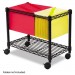 Safco 5201BL Wire Mobile File, One-Shelf, 14w x 24d x 20-1/2h, Black SAF5201BL