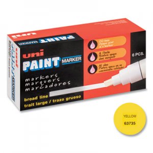 uni-Paint UBC63735 uni-Paint Marker, Broad Tip, Yellow