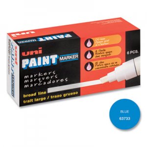uni-Paint UBC63733 uni-Paint Marker, Broad Tip, Blue