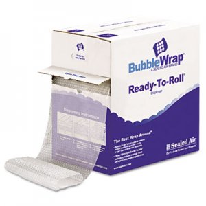 Sealed Air 90065 Bubble Wrap Cushion Bubble Roll, 1/2" Thick, 12" x 65ft SEL90065