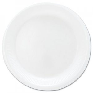 SOLO Cup Company 6PWQRPK Mediumweight Foam Dinnerware, Plates, 6" Diameter, White, 125/Pack DCC6PWQRPK