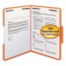 Smead 12540 Folders, Two Fasteners, 1/3 Cut Assorted Top Tabs, Letter, Orange, 50/Box SMD12540