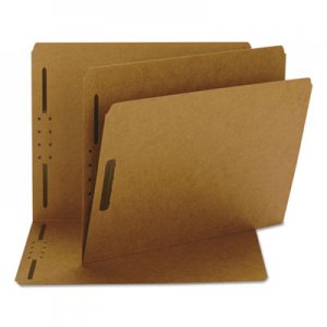 Smead 14813 Kraft K Style Fastener Folders, Straight Cut, Top Tab, Letter, Brown, 50/Box SMD14813