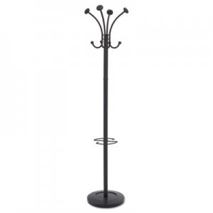 Alba ABAPMVIENAN Viena Coat Stand, Eight Knobs, Steel, 16w x 16d x 70.5h, Black