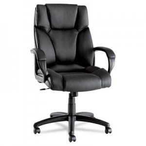 Alera ALEFZ41LS10B Fraze Series High-Back Swivel/Tilt Chair, Black Leather