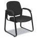 Alera ALERL43C11 Reception Lounge Series Sled Base Guest Chair, Black Fabric