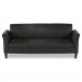 Alera ALERL21LS10B Reception Lounge Furniture, 3-Cushion Sofa, 77w x 31-1/2d x 32h, Black