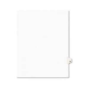 Avery AVE01070 Preprinted Legal Exhibit Side Tab Index Dividers, Avery Style, 10-Tab, 70, 11 x 8.5, White, 25