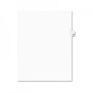 Avery AVE01058 Preprinted Legal Exhibit Side Tab Index Dividers, Avery Style, 10-Tab, 58, 11 x 8.5, White, 25