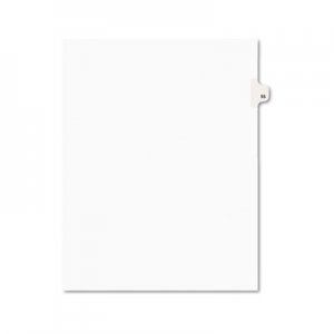 Avery AVE01055 Preprinted Legal Exhibit Side Tab Index Dividers, Avery Style, 10-Tab, 55, 11 x 8.5, White, 25