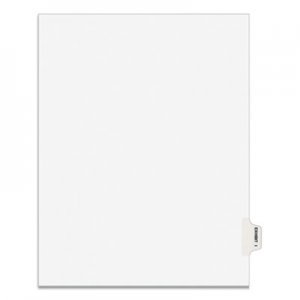 Avery AVE01379 Avery-Style Preprinted Legal Side Tab Divider, Exhibit I, Letter, White, 25/Pack, (1379)