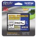 Brother P-Touch TZES241 TZe Extra-Strength Adhesive Laminated Labeling Tape, 3/4w, Black on White BRTTZES241