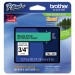 Brother P-Touch TZE741 TZe Standard Adhesive Laminated Labeling Tape, 0.7", Black on Green BRTTZE741