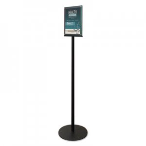 deflecto 692056 Double-Sided Magnetic Sign Stand, 8 1/2 x 11, 56" High, Silver DEF692056
