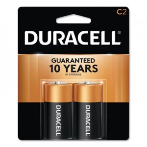 Duracell DURMN1400B2Z CopperTop Alkaline C Batteries, 2/Pack
