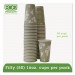 Eco-Products EPBHC16WAPK World Art Renewable/Compostable Hot Cups, 16 oz, Moss, 50/Pack ECOEPBHC16WAPK