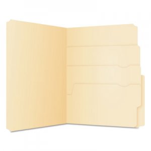 Pendaflex PFX10770 Divide It Up File Folders, 1/2-Cut Tabs, Letter Size, Manila, 24/Pack