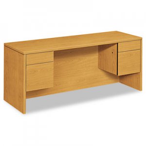 HON 10543CC 10500 Series Kneespace Credenza With 3/4-Height Pedestals, 72w x 24d, Harvest HON10543CC