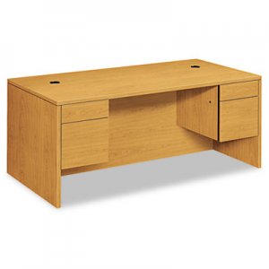 HON 10593CC 10500 Series 3/4-Height Double Pedestal Desk, 72w x 36d x 29-1/2h, Harvest HON10593CC