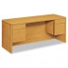 HON 10565CC 10500 Series Kneespace Credenza With 3/4-Height Pedestals, 60w x 24d, Harvest HON10565CC