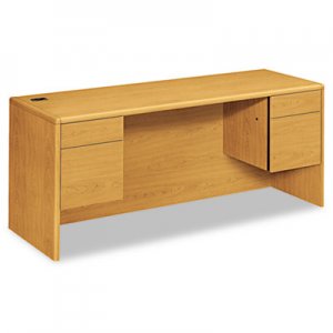 HON 10743CC 10700 Kneespace Credenza, 3/4 Height Pedestals, 72w x 24d x 29 1/2h, Harvest HON10743CC