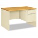 HON 38251CL 38000 Series Right Pedestal Desk, 48w x 30d x 29-1/2h, Harvest/Putty HON38251CL