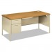 HON P3266LCL Metro Classic Left Pedestal Desk, 66w x 30d, Harvest/Putty HONP3266LCL