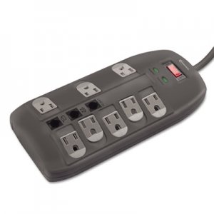 Innovera IVR71656 Surge Protector, 8 Outlets, 6 ft Cord, 2160 Joules, Black