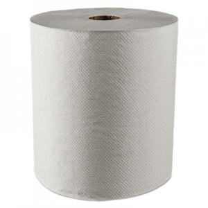 Scott KCC01052 Essential 100% Recycled Fiber Hard Roll Towel, 1.5" Core,White,8" x 800ft, 12/CT