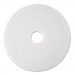 3M MMM08483 Super Polish Floor Pad 4100, 19" Diameter, White, 5/Carton