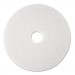 3M MMM08477 Super Polish Floor Pad 4100, 13" Diameter, White, 5/Carton