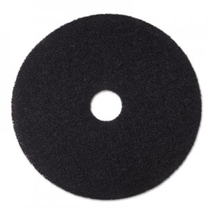 3M MMM08381 Low-Speed Stripper Floor Pad 7200, 19" Diameter, Black, 5/Carton