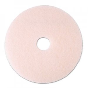 3M 25858 Ultra High-Speed Eraser Floor Burnishing Pad 3600, 20", Pink, 5/Carton MMM25858