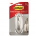 Command 17053BNES Decorative Hooks, Traditional, Large, 1 Hook & 2 Strips/Pack MMM17053BNES