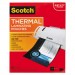 Scotch MMMTP385450 Letter Size Thermal Laminating Pouches, 3 mil, 11 1/2 x 9, 50/Pack TP3854-50