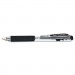Pentel K437A WOW! Retractable Gel Pen, .7mm, Trans Barrel, Black Ink, Dozen PENK437A