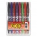 Pilot 31569 FriXion Ball Erasable Gel Ink Stick Pen, Assorted Ink, .7mm, 8/Pack Pouch PIL31569