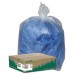 Earthsense Commercial WBIRNW4015C Linear Low Density Clear Recycled Can Liners, 33 gal, 1.25 mil, 33" x 39", Clear, 100