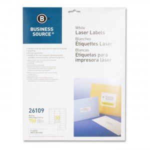 Business Source 26109 Mailing Laser Label BSN26109