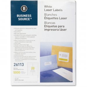 Business Source 26113 Mailing Laser Label BSN26113