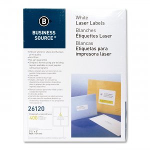 Business Source 26120 Mailing Laser Label BSN26120