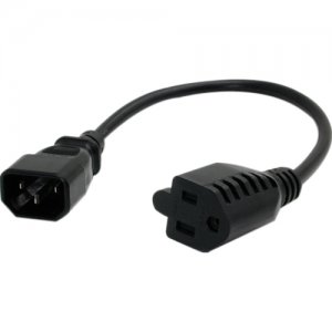 StarTech.com PAC100 1 ft Computer Power Cord IEC 320 C14 to NEMA 5-15R