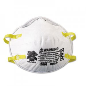 3M MMM8210 Lightweight Particulate Respirator 8210, N95, 20/Box