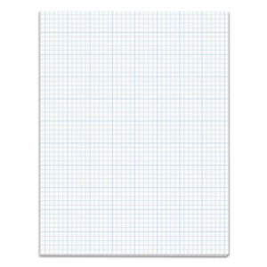 TOPS TOP35051 Cross Section Pads, 5 Squares, 8 1/2 x 11, White, 50 Sheets