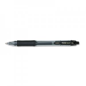 Zebra 46610 Sarasa Retractable Gel Pen, Black Ink, Bold, Dozen ZEB46610